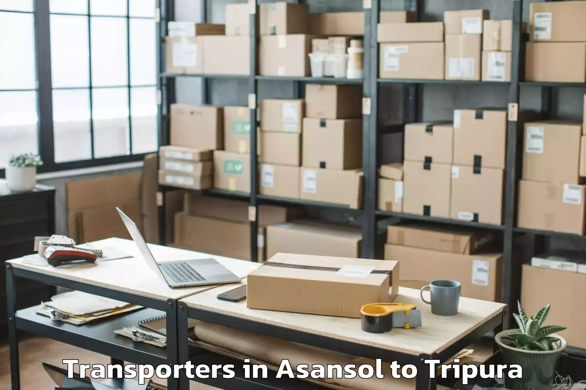 Hassle-Free Asansol to Udaipur Tripura Transporters